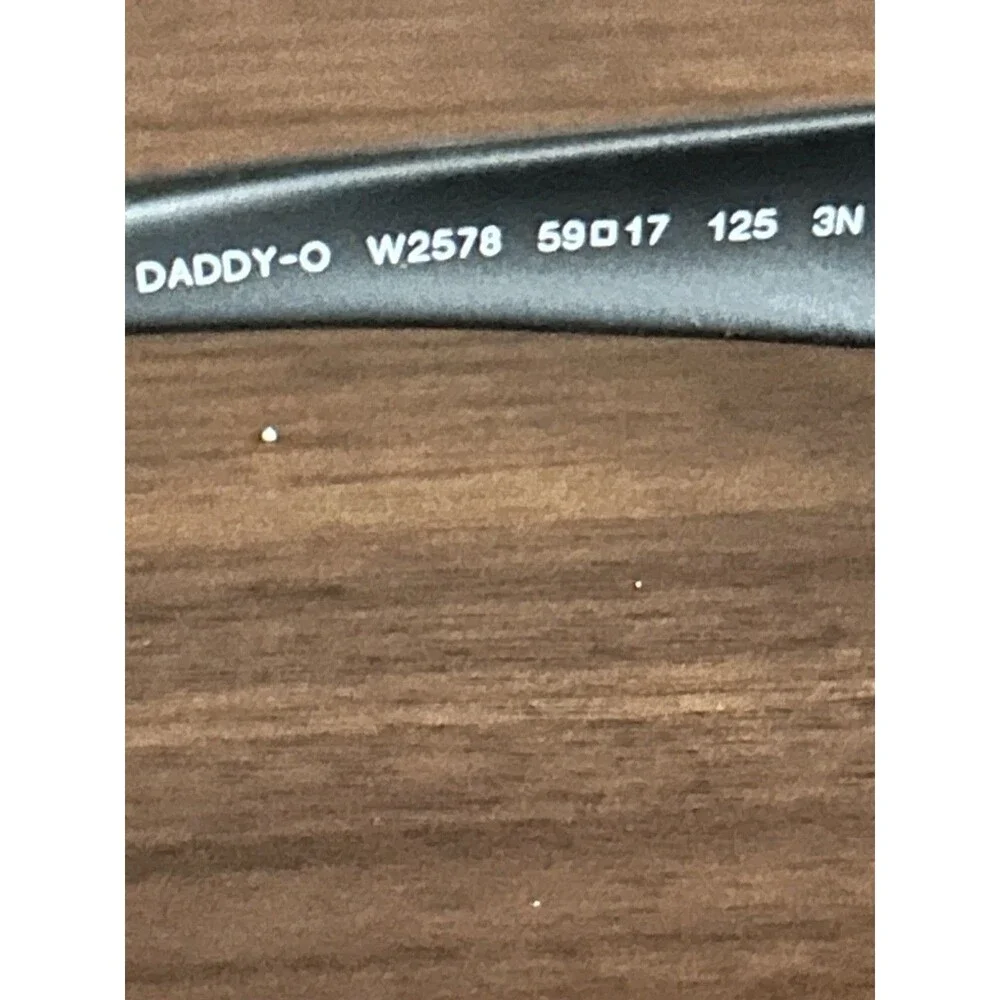 Ray-Ban Daddy-O RB2016 W2578 Black Full Rim Plastic Rectangle Frames 59-17-125